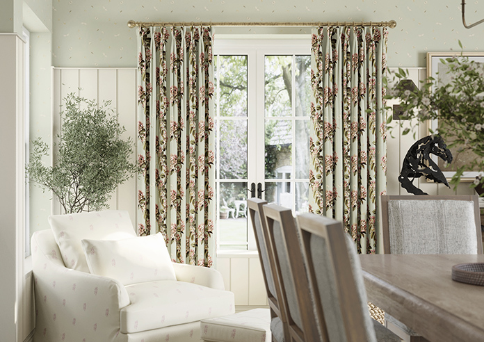 Upton, Aprils Bloom Bud Green - Made to Measure Curtains - Image 3